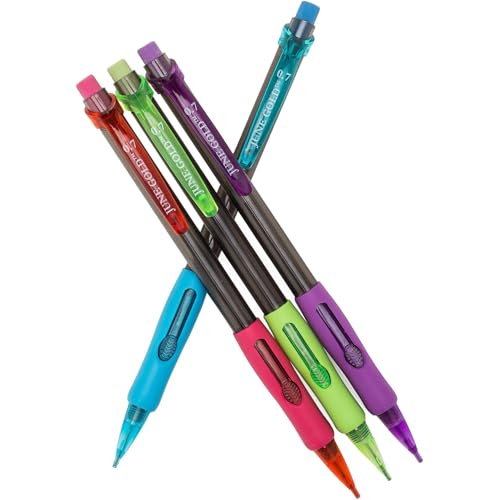 June Gold 72 Mechanical Pencils, 0.7 mm HB #2, 220 Lead & 16 Eraser Refills | 2 Lead Dispensers, Break Resistant Graphite, Convenient Side Click, Soft Non-Slip Grip