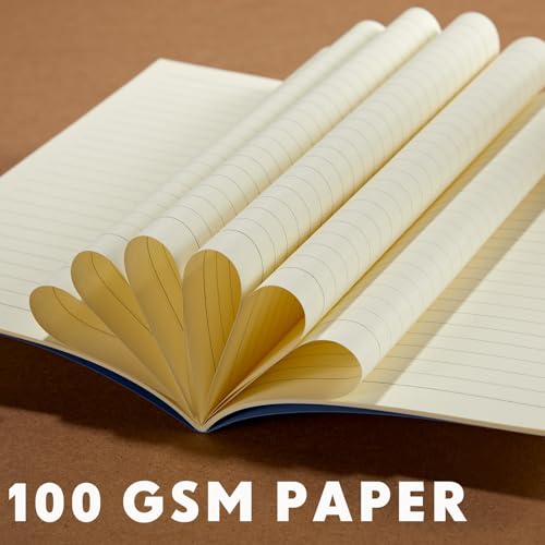 Mimorou 100 Pcs Journals Notebooks Bulk - Kraft Softcover A5 Small Notebooks 5.5 Inch x 8.3 Inch Notepads with 60 Page 30 Sheet for Writing Sketch Travel Office Supplies(Black, Navy,Lined) - color: Black, Navy, style: Lined