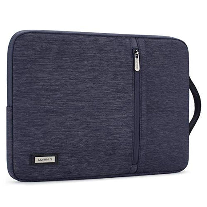 LONMEN 13-13.3 inch Laptop Sleeve Case Water-resistant Handle Bag for MacBook Air/Surface Book/Lenovo Flex 6/ThinkPad L380 X380 Yoga/X1 Carbon/HP EliteBook 830 G5/Dell Inspiron 14/ASUS ZenBook UX330UA - color: Blue, size: 13-13.3 Inch