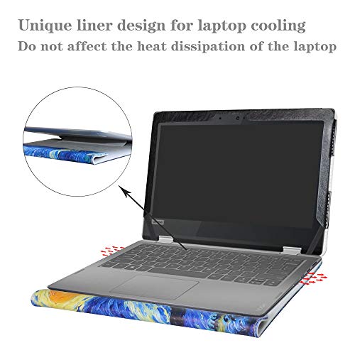 Protective Case for Lenovo Flex 6 11 6-11IGM/Flex 4 11 4-1130,Case for HP Chromebook 11 G8 G9 EE/Chromebook X360 11 G3 EE/ProBook X360 Fortis 11 G9(Not fit Flex 3 11) 11.6",Starry Night - color: Starry Night