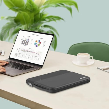 Smatree Urbanedge Laptop Sleeve Case for 14 inch ASUS Chromebook Plus CX3402/CX1405, Case with Accessory Pocket and Handle, Patented Super-Corner Shock Protection (UE420)