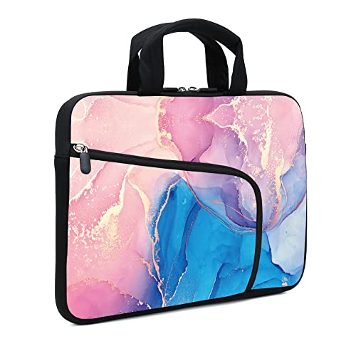 Marble Neoprene Laptop Case - 11.6" to 12.2" Fits MacBook Air, Samsung, Acer, HP, DELL - Two Pockets, Handle, Ultrabook & Chromebook Sleeve - color: Marble