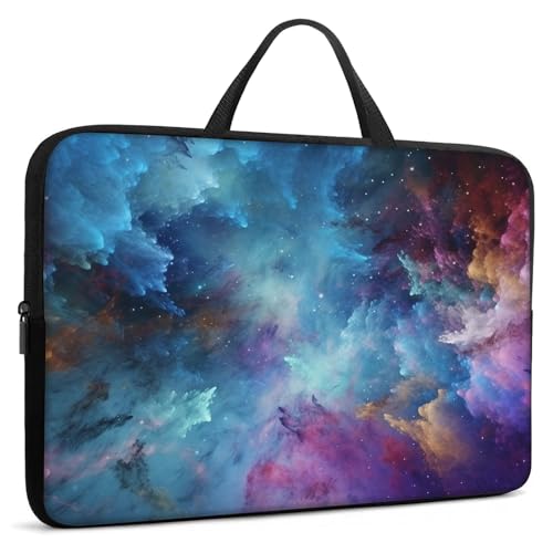 Laptop Sleeve Bag with Handle Computer Protective Soft Cover Case for 14 Inch 13 Inch Laptop,Colorful Art - color: Colorful Art