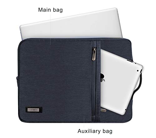 LONMEN 14 inch Laptop Sleeve Case Water-resistant Handle Bag for most 14" computer/Surface Book/Lenovo Flex 4/Yoga 530/Thinkpad L480 E485/HP Pavilion X360/Dell New Latitude 5490 7490 2018,Blue - color: Blue, size: 14 Inch