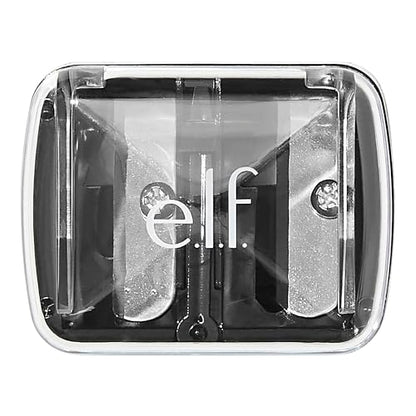 e.l.f., Dual-Pencil Sharpener, Convenient, Essential Tool, Sharpens, Easy To Clean, Travel-Friendly, Compact, Includes Bonus Small Sharpener - size: 1 Count (Pack of 1)