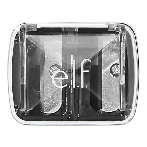 e.l.f., Dual-Pencil Sharpener, Convenient, Essential Tool, Sharpens, Easy To Clean, Travel-Friendly, Compact, Includes Bonus Small Sharpener - size: 1 Count (Pack of 1)
