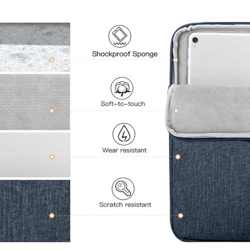TiMOVO 9-11" Tablet Sleeve Bag, Dusty Blue | Fit iPad 11" A16 2025 / 10.9"/10.2" / Air 11" 5/4 Gen / Galaxy Tab A9+/A11Plus 11", Fit Smart Keyboard - color: A-Dusty Blue, size: 9-11 Inch