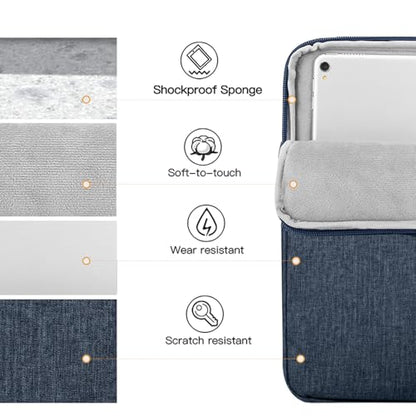 TiMOVO 9-11" Tablet Sleeve Bag, Dusty Blue | Fit iPad 11" A16 2025 / 10.9"/10.2" / Air 11" 5/4 Gen / Galaxy Tab A9+/A11Plus 11", Fit Smart Keyboard - color: A-Dusty Blue, size: 9-11 Inch
