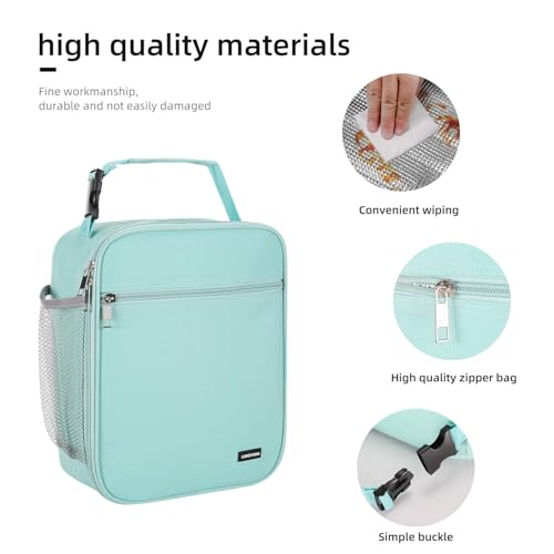 Lovoeo Lunch box Lunch bag for men women Insulated Lunchbox Lunch bags for Work Picnic Travel (baby blue) - color: Baby Blue