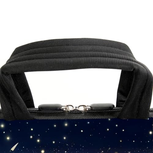 AMARY 13" 13.3" laptop sleeve chromebook case adjustable shoulder strap with handle accessory pocket (Cat-1) - color: Cat-1