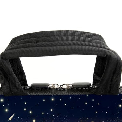 AMARY 13" 13.3" laptop sleeve chromebook case adjustable shoulder strap with handle accessory pocket (Cat-1) - color: Cat-1