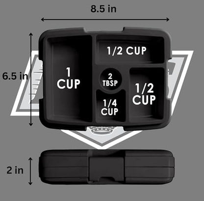 FOCO NHL Unisex-Adult Officially Licensed Team Color Stripe Primary Logo Hockey Leak Proof 5 Compartment Bento Lunch Box - Los Angeles Kings - color: Los Angeles Kings