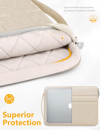 HYZUO 13 Inch Laptop Case Sleeve Bag for MacBook Air 13 M5 A3449 M4 M3 M2 M1 2026-2018, 13" MacBook Neo 2026 A3404, MacBook Pro 13 M2 M1 2026-2016, iPad Air/Pro 13, Surface Pro, XPS 13, Sand - color: Sand, size: 13 Inch
