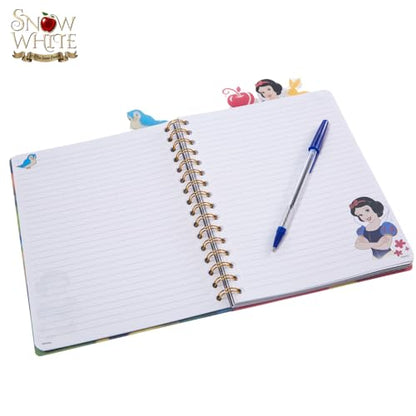 Disney Snow White Tab Journal Notebook, Spiral Bound, 96 Lined Pages, 8 x 7 inches - style: Snow White