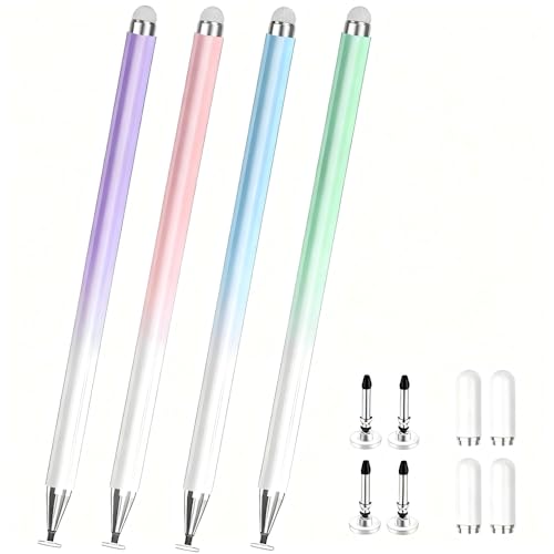 Stylus Pen for Samsung Galaxy Tab A11+/A11/A9+/A9/A8/A7 Compatible with iPad iOS/Android 15/14 Tablet All Touch Devices Universal High Sensitive S Pen (Blue+Green+Pink+Purple) - color: Blue+Green+Pink+Purple