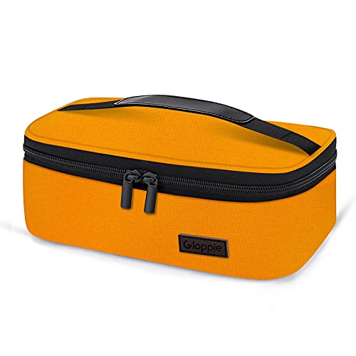 Gloppie Mini Lunch Box Small Lunch Bag for Children Insulated Lunch Bag for Kids, CPC Certified | Child-Safe Materials, Thermal LunchBox Reusable Sandwich Bags Snack Box, Orange - color: Orange
