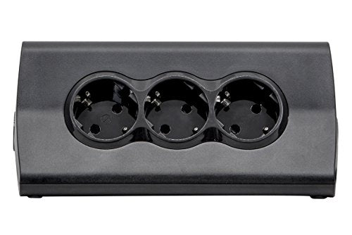 LEGRAND, 694811 3-Way Power Strip with Integrated Tablet / Mobile Phone / Smartphone Holder and 2-Port USB Charging Station for iPhone iPad Samsung Huawei On/Off Switch Extension Cable 1.5 m