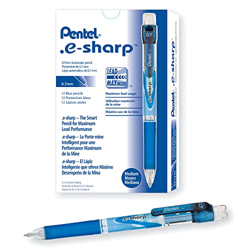 .e-Sharp Mechanical Pencil (0.7mm), Blue Accents - color: Blue, size: 1 Count (Pack of 1)
