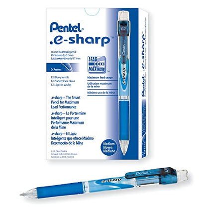 .e-Sharp Mechanical Pencil (0.7mm), Blue Accents - color: Blue, size: 1 Count (Pack of 1)