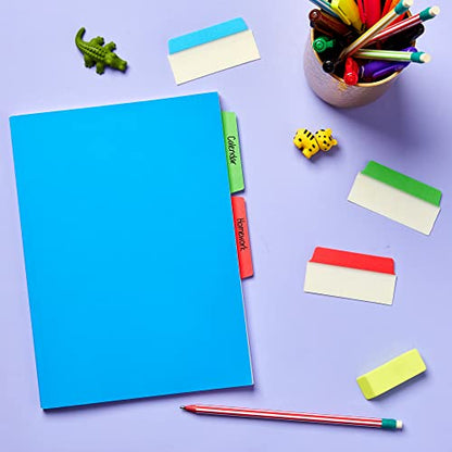 Avery Filing Ultra Tabs, 3" x 1.5", 2-Side Writable, Red/Blue/Green, 24 Repositionable File Tabs (74775) - color: Assorted, style: 24 tabs
