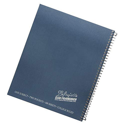 2 Left-Handed College Ruled Notebooks With Lefty's Logo Plus 3 Left-Handed Visio Pens, Assorted Colors