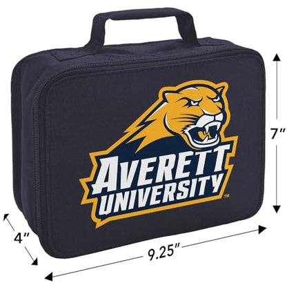 Campus Lab Averett University Insulated Soft Sided Lunch Box - Reusable Lunch Bag For School Office Work, BPA Free, Navy - color: Averett University