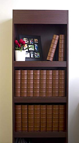 Executive Binder, English Leather 2 Tone with Stitching and Ribbed Spine, Heavy Duty 1.1/2 Inch 3 D-ring with Buster, Holds 350 8.5x 11 Sheets (Black) - size: 1 1/2 Inch