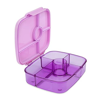 Yumbox Go Leakproof Bento Lunch Box, 5 Compartments, Kyoto Purple | Deep Portioned Tray | Removable Silicone Gasket | Lightweight Construction | Fits Most Lunch Bags | Easy-Clean Design - color: Kyoto Purple