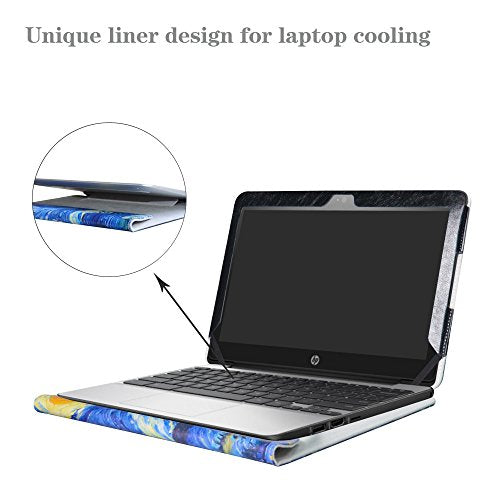 Protective Case Cover for 11.6" HP Chromebook 11 G5 EE/G4/G3/G2/G4 EE/11-2000 Series Laptop(Warning:Not fit HP Chromebook 11 G6 EE/G5/G1/11-v000/11-1100 Series),Starry Night - color: Starry Night