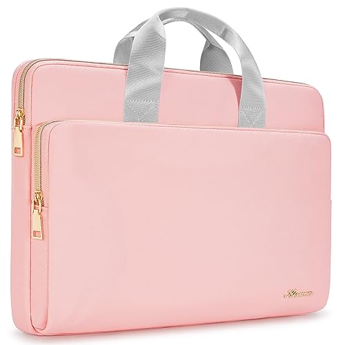 KIZUNA Laptop Sleeve Case 14 Inch Computer Carrying Handbag for 15" MacBook air M2 2023/Lenovo Flex 14/IdeaPad Flex 5/15.4 MacBook Pro/HP EliteBook 840 G5/HP Pro 14 G3/Dell Latitude/Surface,Pink - color: Pink, size: 14 Inch