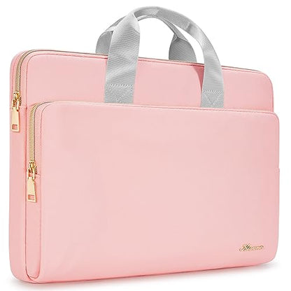 KIZUNA Laptop Sleeve Case 14 Inch Computer Carrying Handbag for 15" MacBook air M2 2023/Lenovo Flex 14/IdeaPad Flex 5/15.4 MacBook Pro/HP EliteBook 840 G5/HP Pro 14 G3/Dell Latitude/Surface,Pink - color: Pink, size: 14 Inch