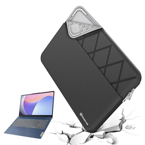 Smatree 15 inch Laptop Sleeve for Lenovo ThinkPad T15p/P15v Gen 3,ThinkBook 15p Gen 2,for IdeaPad Flex 3i Chromebook 2 in 1, Protective Laptop Case with Pocket, YKK Zipper, Shockproof Design (E613) - color: Elite-Black, size: for 15 inch ThinkPad T15p(E61