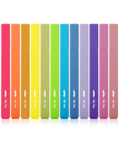 Mr. Pen- Aesthetic Bible Highlighters No Bleed Through Assorted Color | 8 pcs, Cute Highlighter for Journaling Supplies and School Accessories, Bible Highlighters and Pens No Bleed - color: Vibrant Colors