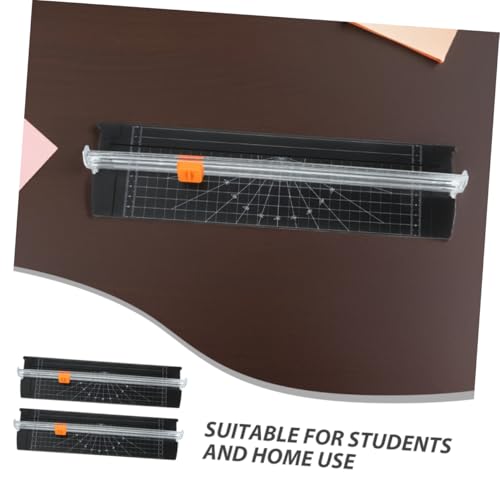 Ipetboom 2pcs Foldable Paper Cutter Portable Desktop Trimmer with Protective Blade Cover for Crafting Scrapbooking Cardstock Labels Photos Compact and Space-Saving Design