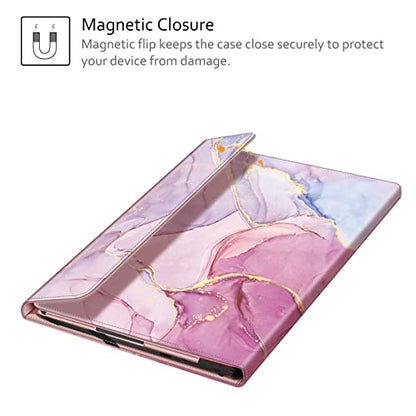 Fintie Sleeve Case for 11.6" Lenovo Chromebook 3 11 - Premium Portfolio Book Cover Compatible w/ 11.6" HP Chromebook 11 G5, Glitter Marble