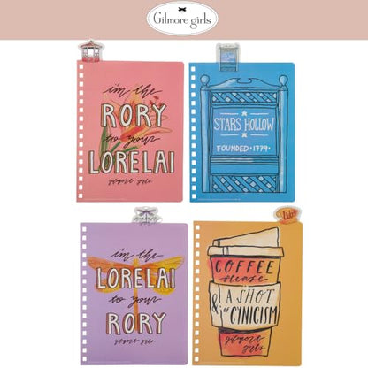 Gilmore Girls Tab Journal Notebook for Girls, Teens & Fans, Spiral Bound, 96 Lined Pages, 8 x 7 inches - style: Gilmore