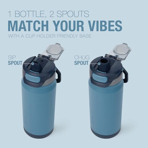 ZULU Powerfill Pro 18oz Kids Stainless Steel Water Bottle with Quick Fill Lid, Triple Wall Vacuum Insulated, Leak Proof Locking Lid, Sip & Chug, Reusable, BPA Free, Dishwasher Safe, Midnight Storm - color: Midnight Storm