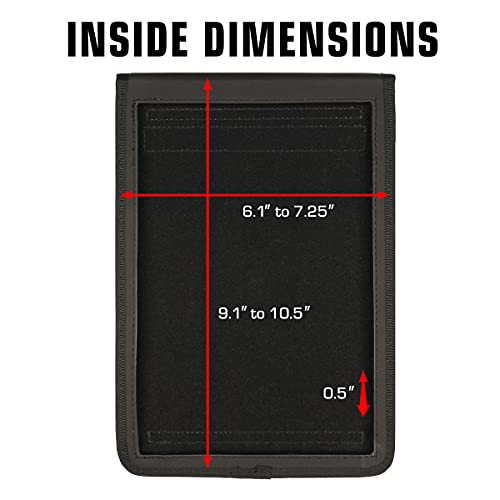 USA GEAR 10" Tablet Case Sleeve, Designed in the U.S., with Open Front & Shoulder Strap – Compatible with iPad 10.2 9th Gen, Samsung Galaxy Tab A 10.1, Tab S6 Lite, and More 10" Tablets