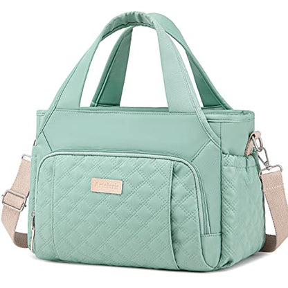 Artelaris Insulated Lunch Bag for Women,Leak-Proof Cooler Lunch Box, Cooling Tote for Adult,with 7 Pockets,Adjustable Strap(15 Liters) - color: Green