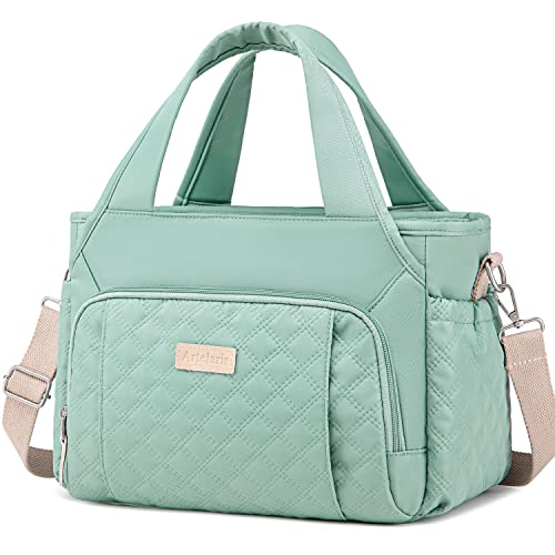 Artelaris Insulated Lunch Bag for Women,Leak-Proof Cooler Lunch Box, Cooling Tote for Adult,with 7 Pockets,Adjustable Strap(15 Liters) - color: Green
