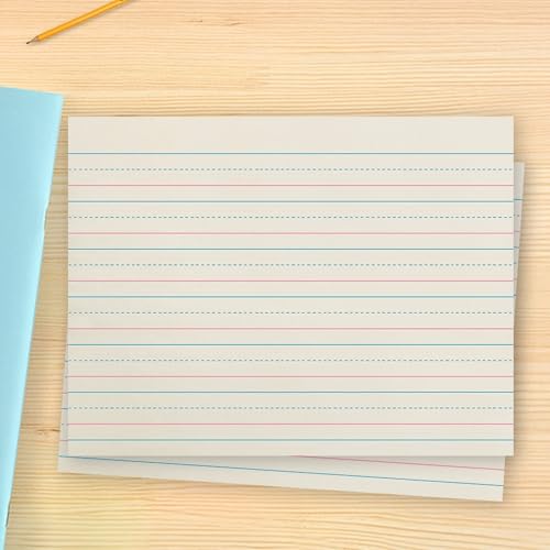 School Smart Zaner-Bloser Writing Paper, Handwriting Practice Lined Paper, Grade 2 Learning, 3/4 Inch Rule, 10-1/2 x 8 Inches, 500 Sheets - size: 10.5" x 8", style: 3/4 Inch Ruled