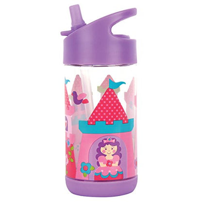 Stephen Joseph, Kids Flip Top Water Bottle, 10 oz Tritan BPA Free, Water Bottle for Girls & Boys, Back to School Flip Top Bottle, Princess - color: PRINCESS/CASTLE