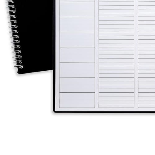TRU RED Weekly Planner, 8.5" x 11", Black, Undated Weekly Layout for Scheduling, Goal Tracking & Task Planning — Letter‑Size Notebook Planner - style: 1 Pack