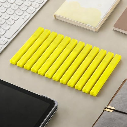 konket- Aesthetic Bible Highlighters No Bleed, Cute Pastel Highlighters, 12 pcs Chisel Tip for journaling supplies(Yellow)
