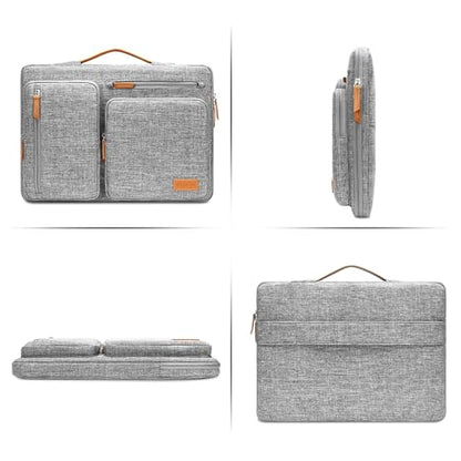 MOSISO 360 Protective Laptop Case 14 inch, 14 inch Laptop Sleeve | Compatible with HP Lenovo Dell ASUS Acer,HP Stream,Dell Latitude, Side Open Carrying Case with 4 Zipper Pockets, Gray - color: Gray, size: 14 inch