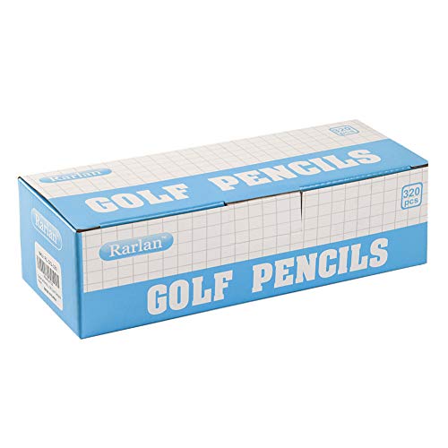 Rarlan Golf Pencils, #2 HB, Pre-Sharpened, 320 Count Bulk Pack | 3.5” Mini Pencil, Small Pencil for Kids Teachers Classroom Games, Back to School Supplies