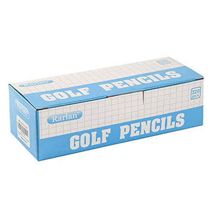 Rarlan Golf Pencils, #2 HB, Pre-Sharpened, 320 Count Bulk Pack | 3.5” Mini Pencil, Small Pencil for Kids Teachers Classroom Games, Back to School Supplies