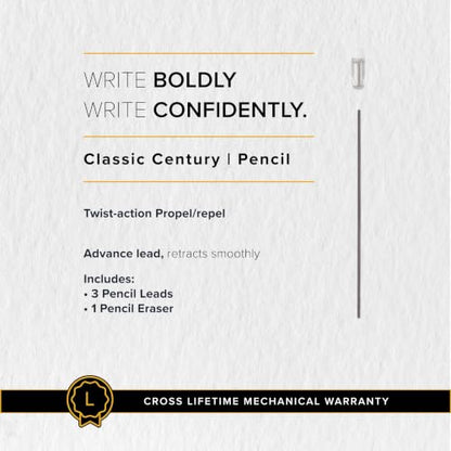 Cross Century Chrome .7mm Pencil - color: Lustrous Chrome