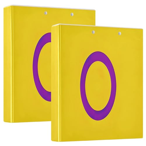 LGBT Pride Flag 3 Rings Binders 1-1/2 Inch, Basic Binder Organizer with Anti-Slip Metal Clip Cute Binder Three Ring for School Supplies, 2 Pack - color: Lgbt Pride Flag, size: 2 Pack
