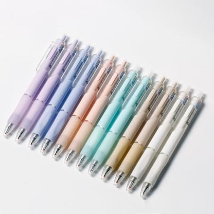 Ultra Fine Point Gel Pen 0.38mm Smooth Writing Pens,12 Pcs Black Ink Rollerball Pens For Note Taking,Cute Pens for Girls Kids